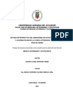 Estudio Retrospectivo Del Hemograma en Gatos Positivos A Sida y Leucemia Felina