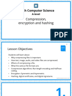 A-Level 14 Presentation - Compression, Encryption and Hashing