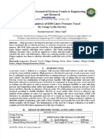 Fatigue Analysis of 6300 LT Pressure Vessel by Using Cyclic Service