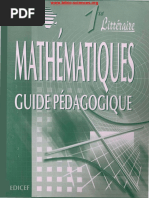 Guide Pédagogique - Mathématiques CIAM - 1re Littéraire (Biblio-Sciences - Org) 2