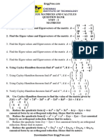 MA3151 Matrices and Calculus Question Bank 1