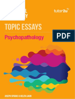 Topic Essays Psychopathology