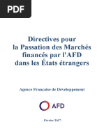 Directives Passation Marches AFD