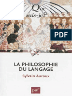 La Philosophie Du Langage (Auroux Sylvain)