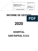 Informe de Gestión 2020 San Rafael Ese