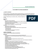 Folleto Informativo TDC Platinum