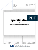 Specification For 150kV AL 630sqmm Cable