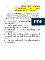 Le Vocabulaire Du Théâtre