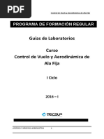 Laboratorio 1 de Controles de Vuelo y Aerodinámica de Ala Fija