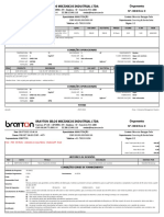 Orçamento Brayton Selos Mecânicos Industrial Ltda