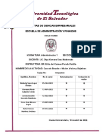 Caso de Estudio - Misión, Visión y Objetivos