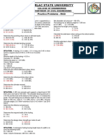 Tsu m23 Practice Problems Reinforced Concrete Design