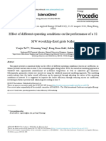 Effect of Different Operating Conditions On The Performance of A 32 MW Woodchip Fired Grate Boiler