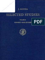 J.gonda. Selected Studies. Volume II. Sanskrit Word Studies