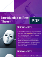 Introduction To Personality Theory