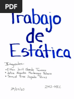 Trabajo de Estática