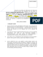 Formato de Convenio para Hospitales