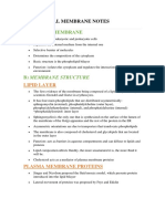 Cooper Cell Membrane Notes