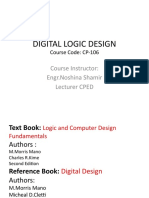 Digital Logic Design: Course Instructor: Engr - Noshina Shamir Lecturer CPED