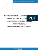 Instructivo Del Codigo de Convivencia