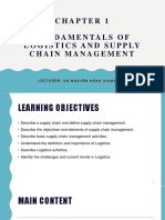 Chapter 1 - Fundamentals of Logistics and Supply Chain Management