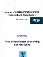 Perimeter, Area and Volume Grades F To A