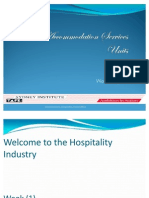 Week (1) Introuduction To Hospitality Industry