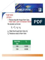 Calculation Pressure Drop by Alarm Valve