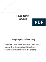 Language in Society