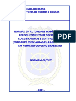 Normam 06 - Reconhecimento de Sociedades Classificadoras e Certificadoras (Entidades Especializadas) para Atuarem em Nome Do Governo Brasileiro Mod 3