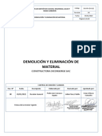 SIG-PR-CD-012 - Demolicion y Eliminacion de Material