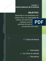 Estudiar Tipos de Lectura 17 de Septiembre