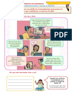 D2 A1 FICHA Planificamos La Cartilla de Recomendaciones para Promover Hábitos Que Contribuyan A Conservar La Salud. 13-09-22