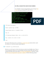 FTP Server Error FTP Connect No Route To Host Solution