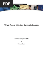 Virtual Teams - Mitigating Barriers To Success v1.3