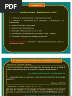 Unidad IV. Corriente Continua y Resist en CIA Electrica