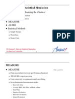 Introduction To Statistical Simulation: Analyze Yield by Observing The Effects of