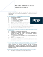 T.4, Cuestionario Sobre Responsabilidad de Servidores Publicos