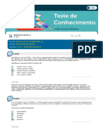 Produção Textual II (Teste de Conhecimento, Aula 5)