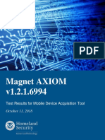 Test Report - NIST - Mobile Device Acquisition Tool Magnet F