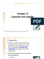 Capacity and Legality Capacity and Legality