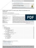 Energy Storage Systems in Modern Grids-Matrix of Technologies & Applications