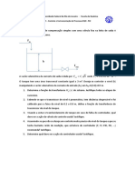 Questão 1) Um Tanque de Compensação Simples Com Uma Válvula Fixa Na Linha de Saída É