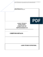 Laudo Tecnico de Uma Cobertura Metálica - Passei Direto