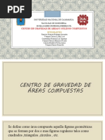 Exposicion de Centro de Gravedad de Areas Compuestas - Estatica