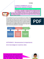 Desarrollamos Habilidades para El Uso Seguro en Los Entornos Virtuales