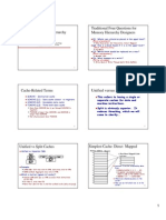 Lecture 5: Memory Hierarchy and Cache Traditional Four Questions For Memory Hierarchy Designers