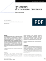 Radioterapia Externa: Lo Que El Médico General Debe Saber: Radiotherapy: What Physician Must Know