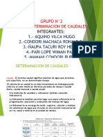 Grupo N°2 Determinacion de Caudales