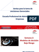 Herramientas para La Toma de Decisiones Gerenciales Escuela Profesional de Administración de Empresas